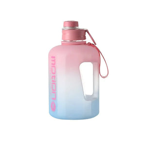 2.4L Large Capacity Sports Water Bottle Outdoor Fitness Kettle Gradient Plastic Water Cup Students Portable Big Ton Ton Barrel - Fitty2fitty