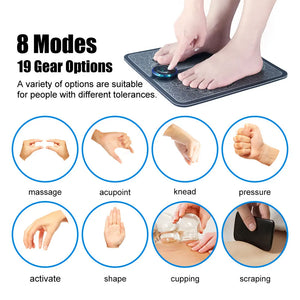 EMS Foot Massager Mat with Controller Electronic Acupuncture - Fitty2fitty