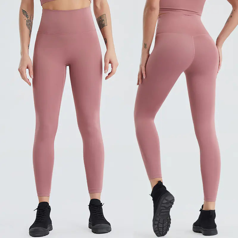 Quick-Drying Women’s Nude Yoga Pants for Comfort - Fitty2fitty