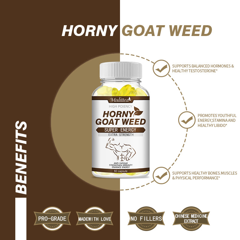 The Best Horny Goat Weed Extract Enhancing Energy Kidney Erection Male Supplement Improve Potency Enhancement Stamina Function - Fitty2fitty
